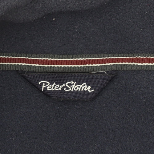 Peter Storm Men's Blue Fleece Full Zip Jacket Size L Outdoor Wear