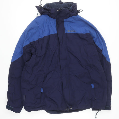 Mountain Warehouse Men's Blue 3-in-1 Waterproof Hooded Jacket Size L