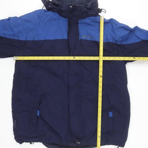 Mountain Warehouse Men's Blue 3-in-1 Waterproof Hooded Jacket Size L