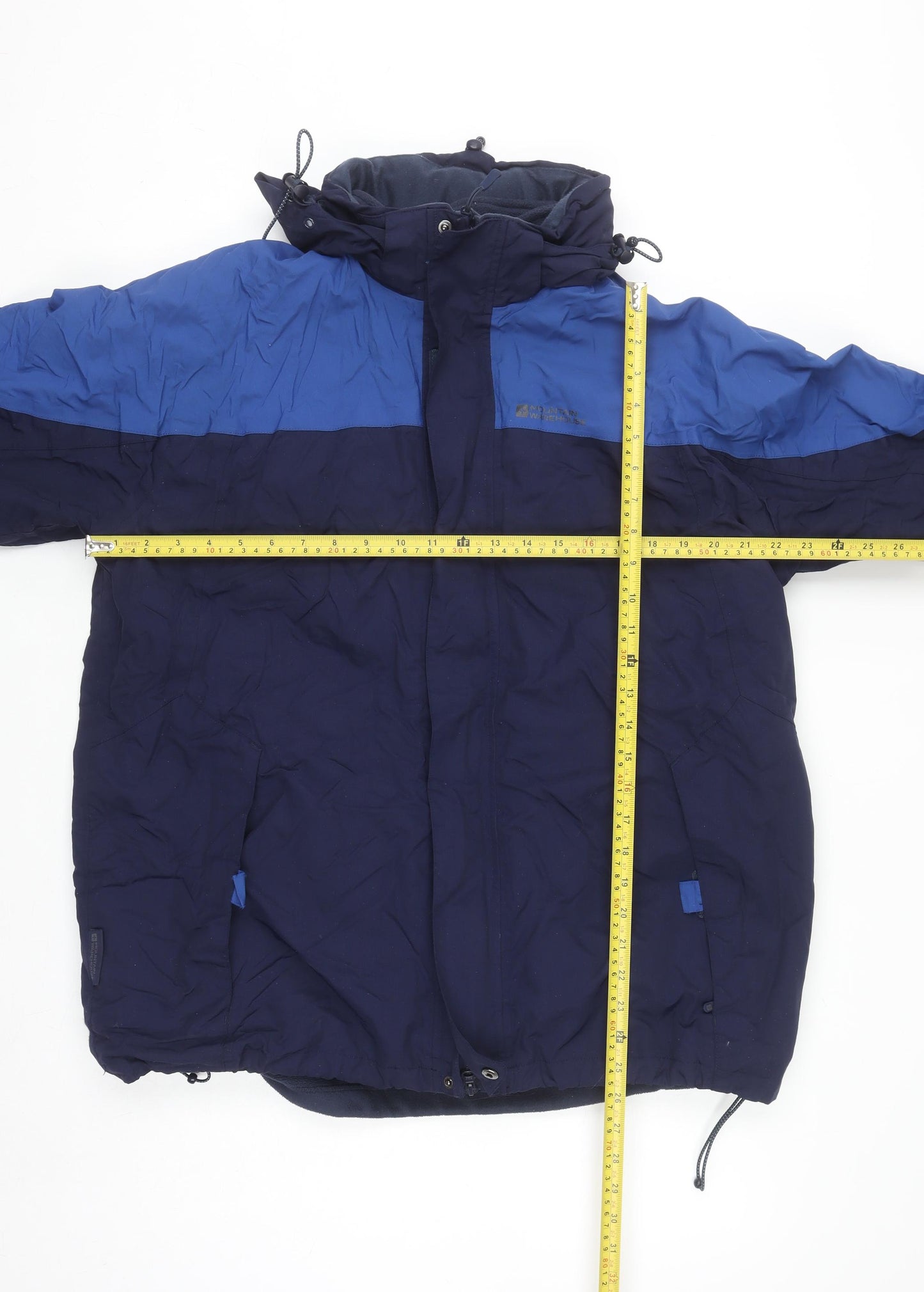 Mountain Warehouse Men's Blue 3-in-1 Waterproof Hooded Jacket Size L