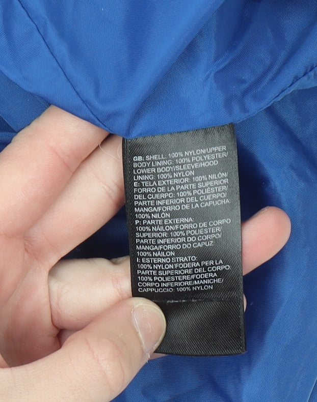 The North Face Men's Blue Waterproof Hooded Parka Jacket Size L