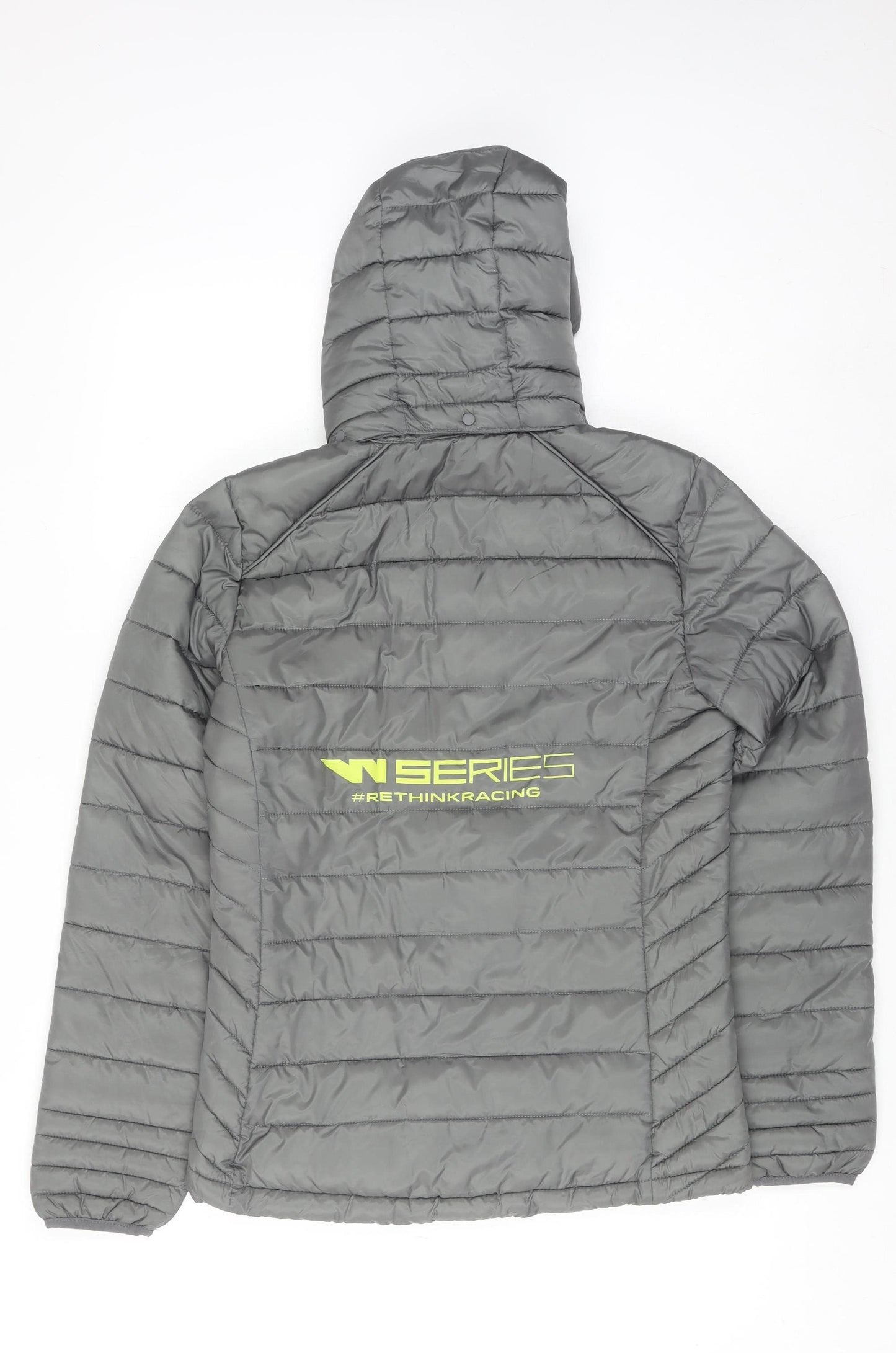 Clique Men's Grey Hooded Puffer Jacket S 36 Insulated Polyester