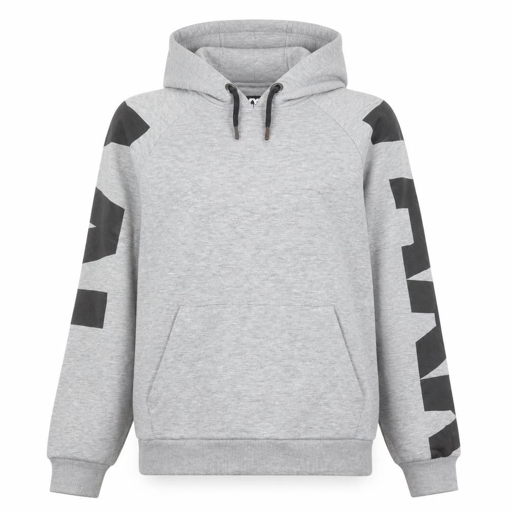 Front view of Ivy Park women’s grey hoodie small pullover hooded sweatshirt