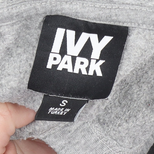 Ivy Park Womens Grey Hoodie Small Pullover Hooded Sweatshirt