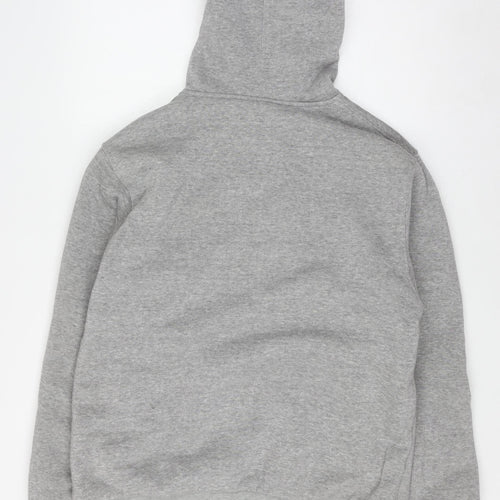 Fly Guy Men's Grey L Full Zip Hooded Windbreaker Jacket