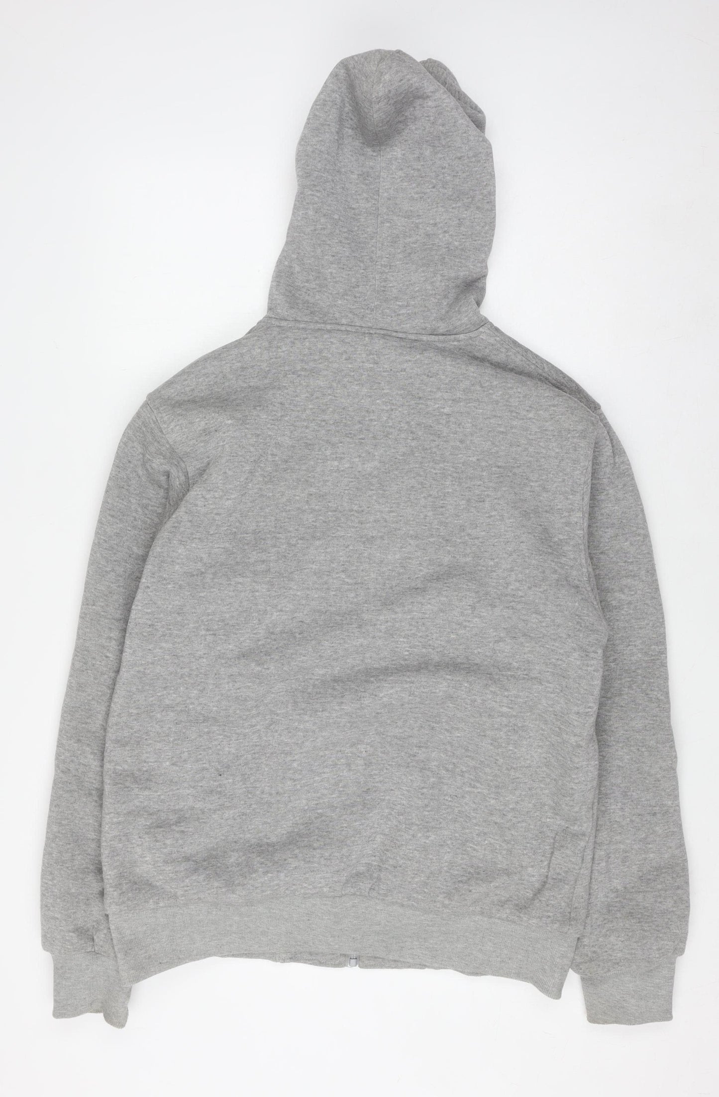 Fly Guy Men's Grey L Full Zip Hooded Windbreaker Jacket