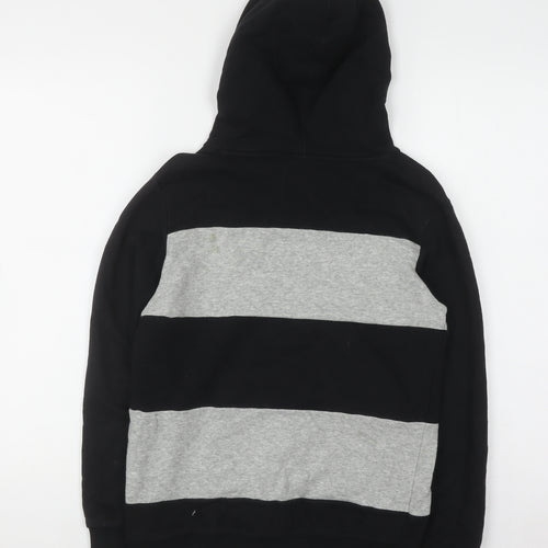 Champion Boys Black and Grey Pullover Hoodie Size 11-12 Years Lined Casual
