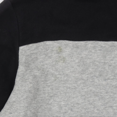 Champion Boys Black and Grey Pullover Hoodie Size 11-12 Years Lined Casual