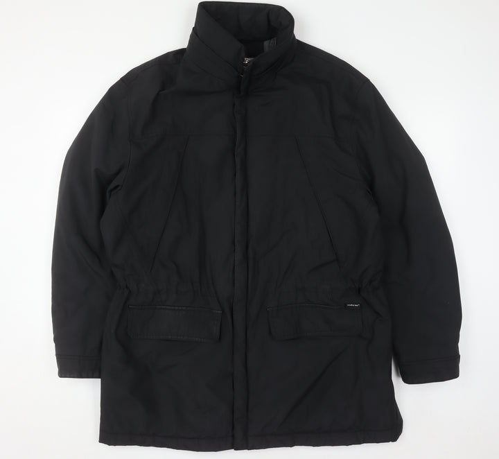 Marks and Spencer Men's Black Waterproof Parka Coat M
