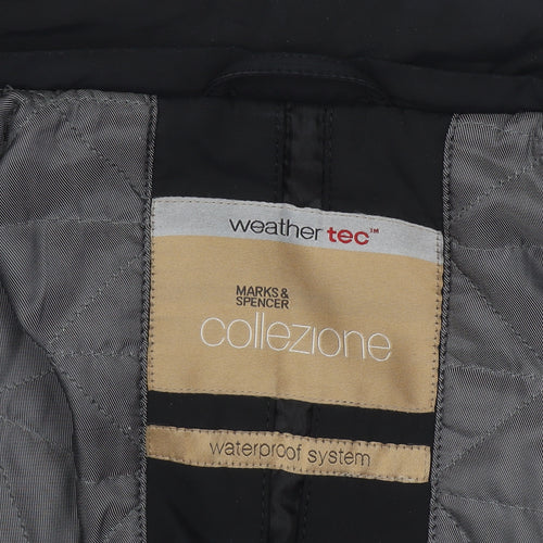 Marks and Spencer Men's Black Waterproof Parka Coat M