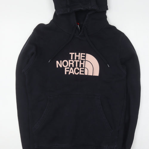 The North Face Women Black Small Pullover Hoodie 100% Cotton