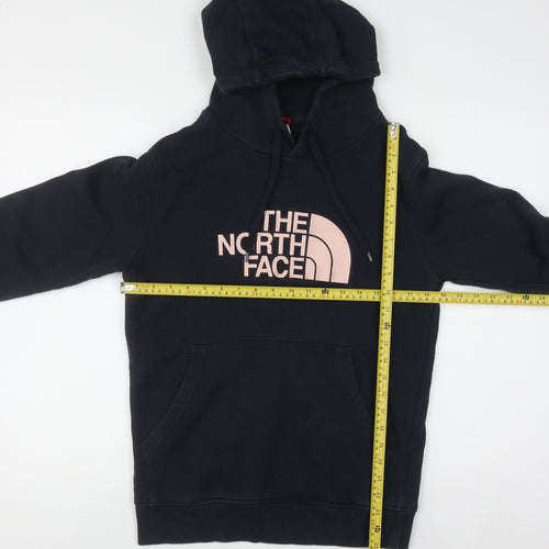 The North Face Women Black Small Pullover Hoodie 100% Cotton