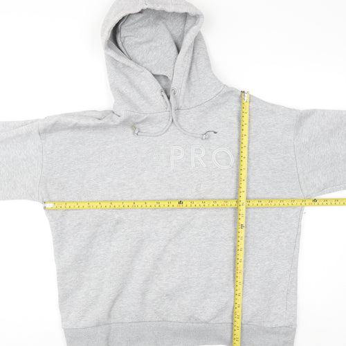 USA Pro Women's Grey Pullover Hoodie UK 14 Cotton Blend Sportswear