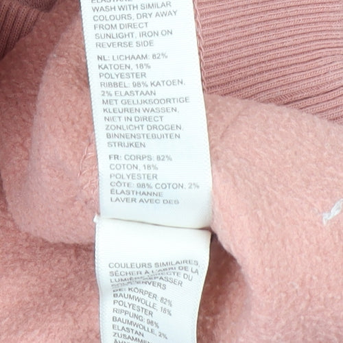 FatFace Girls Pink Embroidered Squirrel Sweatshirt 11-12 Years Pullover