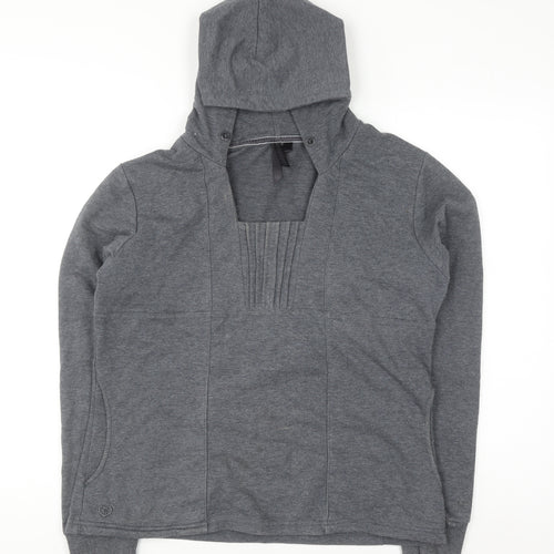 Golddigga Women's Grey Pullover Hoodie Size 14 Cotton Blend