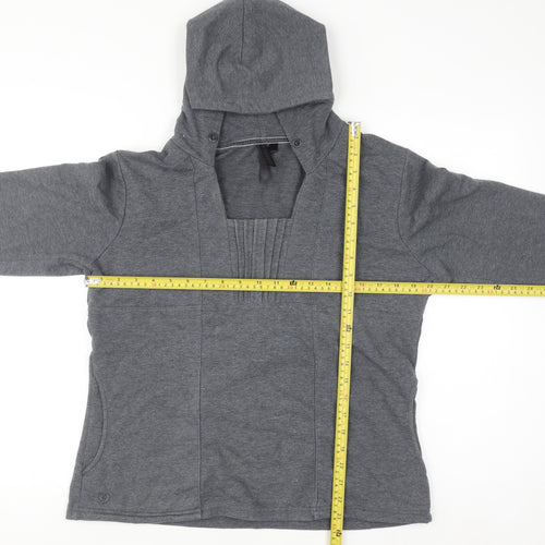 Golddigga Women's Grey Pullover Hoodie Size 14 Cotton Blend