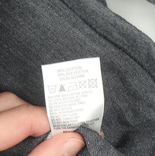 Golddigga Women's Grey Pullover Hoodie Size 14 Cotton Blend