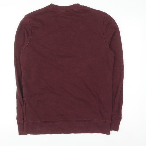 Jack & Jones Men's Red Small Pullover Sweatshirt Crew Neck