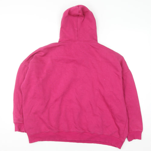 Pink Vanilla Women’s Pink Paris Pullover Hoodie Size M Cotton Blend