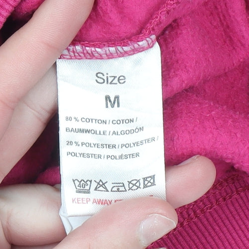 Pink Vanilla Women’s Pink Paris Pullover Hoodie Size M Cotton Blend