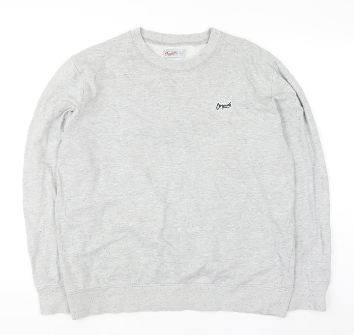 Jack & Jones Originals Men’s Grey XL Crew Neck Pullover Sweatshirt