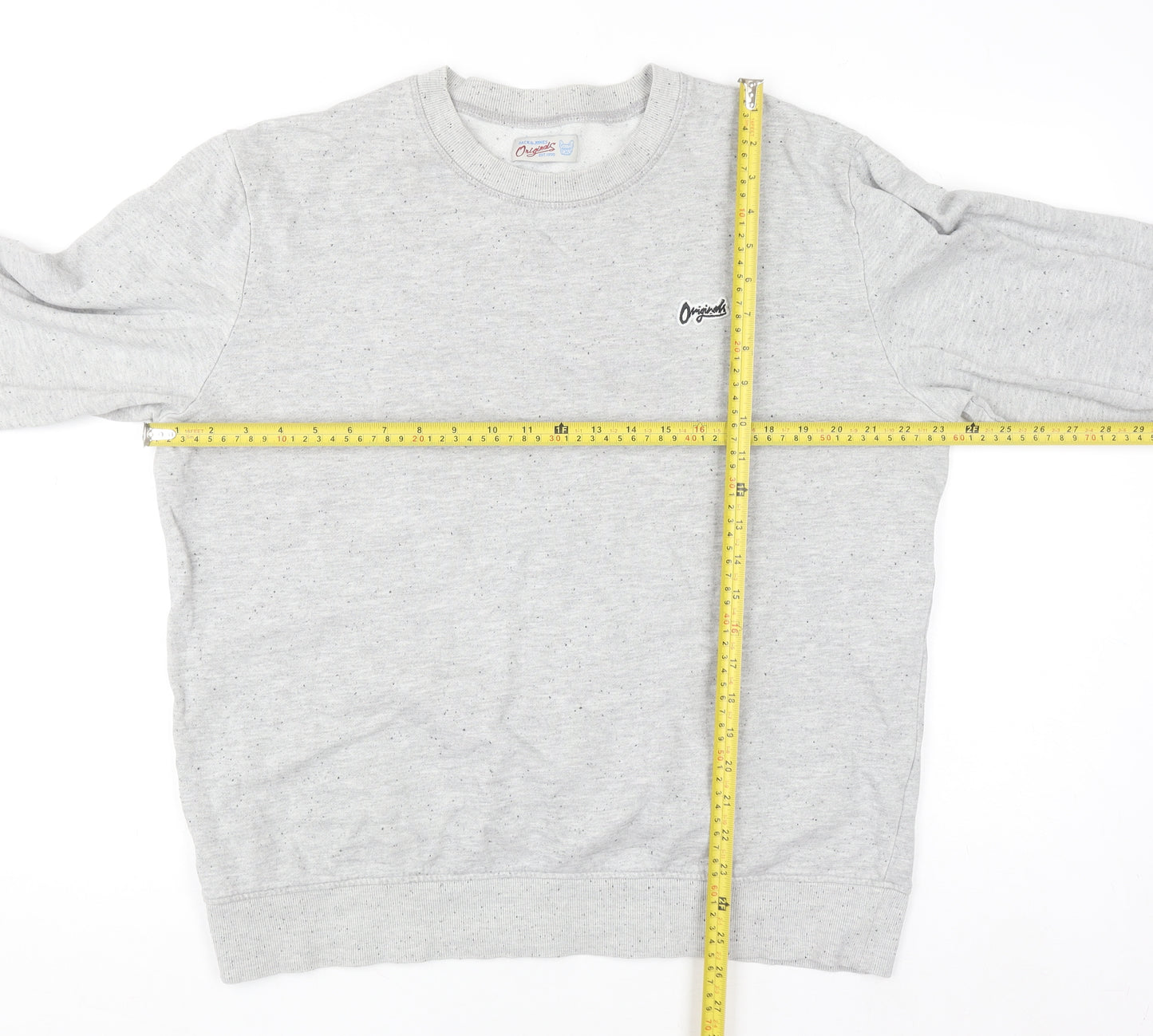 Jack & Jones Originals Men’s Grey XL Crew Neck Pullover Sweatshirt