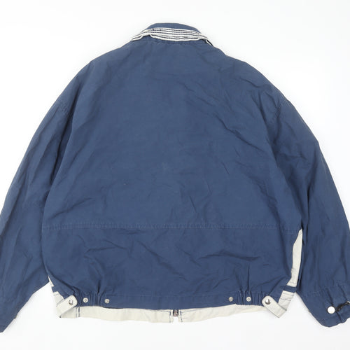 Montecantini Men's Blue Windbreaker Jacket Size M Retro 44in Chest