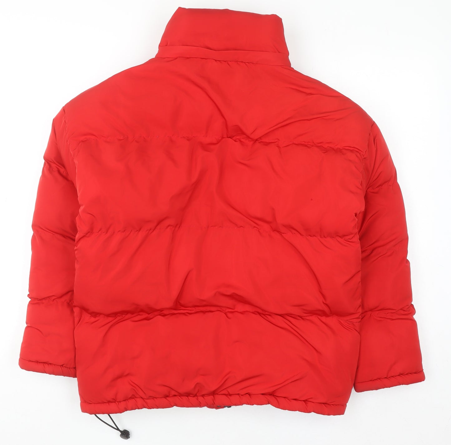 SikSilk Women's Red Puffer Jacket Size 8 Polyester Winter Coat