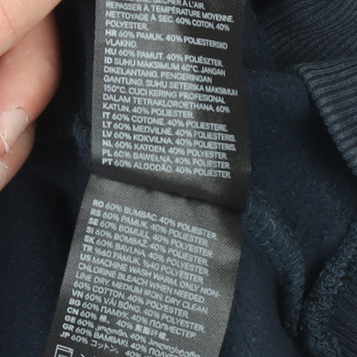 H&M Divided Women's Navy Blue Pullover Sweatshirt Small Crew Neck Casual