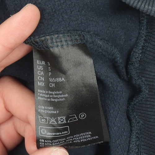H&M Divided Women's Navy Blue Pullover Sweatshirt Small Crew Neck Casual