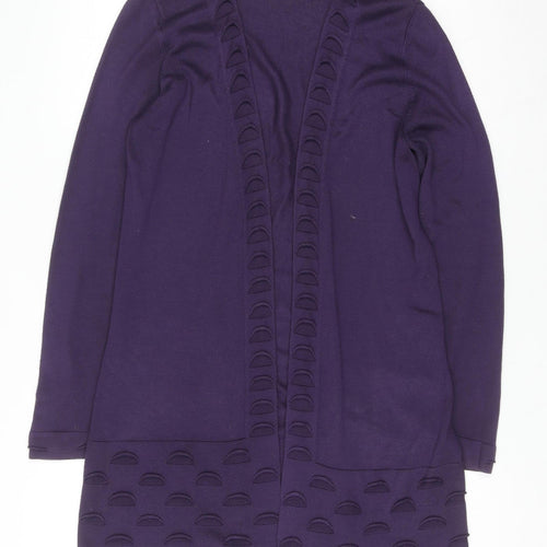 Marks and Spencer Per Una Women Purple Size 12 Long Cardigan