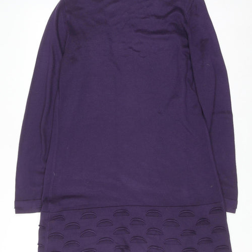 Marks and Spencer Per Una Women Purple Size 12 Long Cardigan