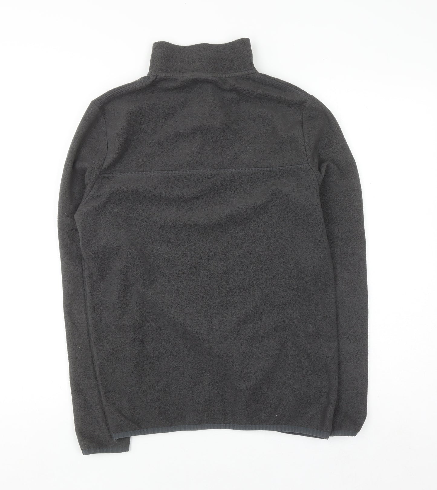 ASOS DESIGN Men's Grey Fleece 1/2 Zip Pullover Sweatshirt XS