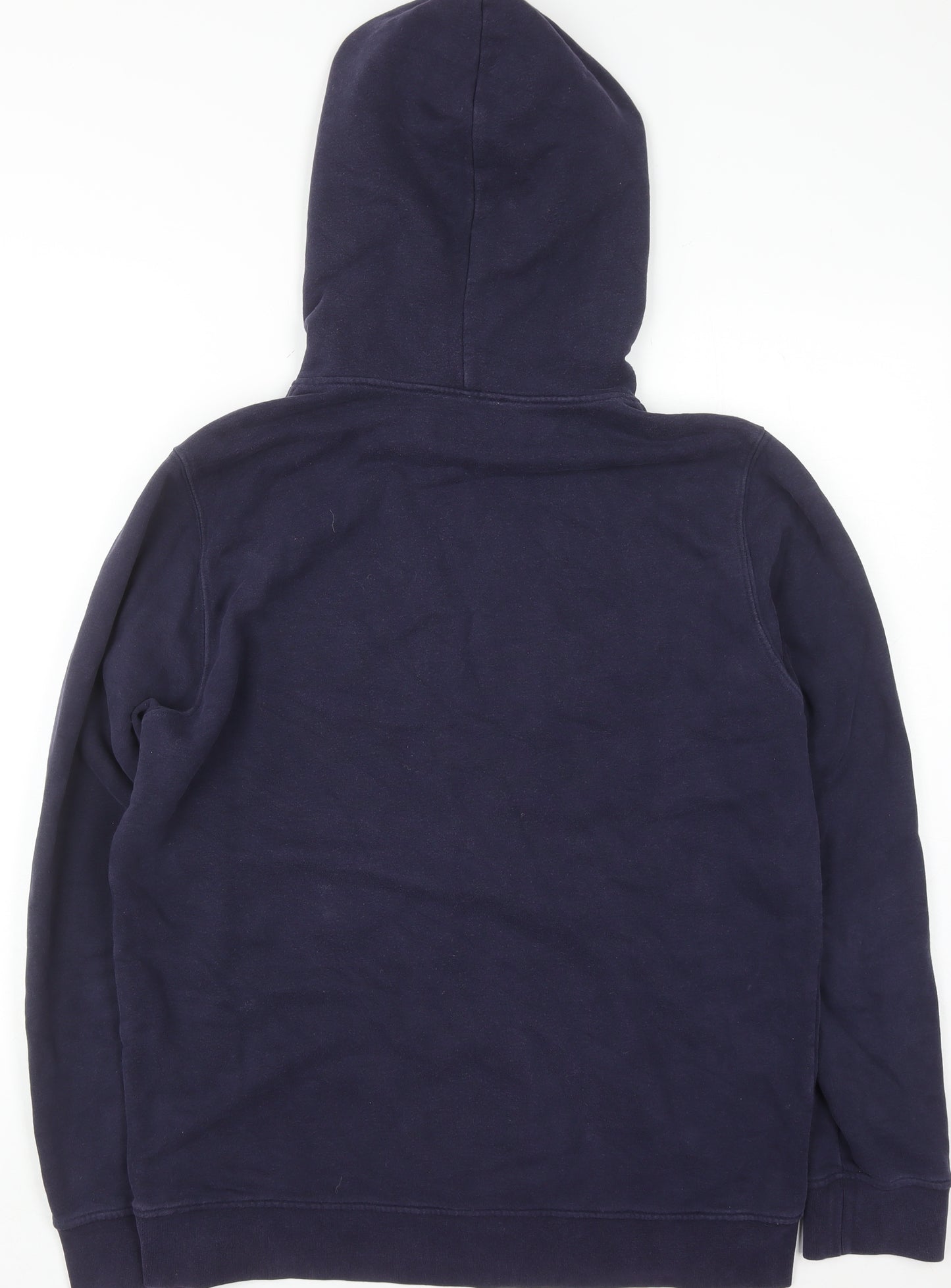 Love Moschino Womens Navy Pullover Hoodie Medium Cotton Blend