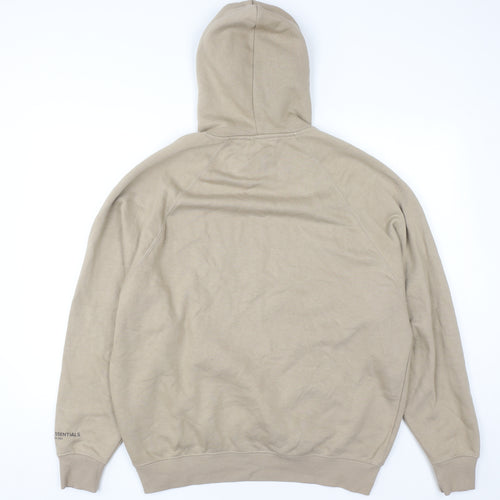 EKO Sustainable Essentials Men's Beige Pullover Hoodie Size S