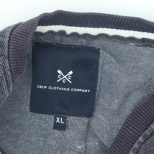 Crew Clothing Company Men's Blue Striped Pullover Sweatshirt XL