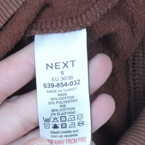 NEXT Women’s Brown 'Amour' Graphic Cotton Sweatshirt Size S