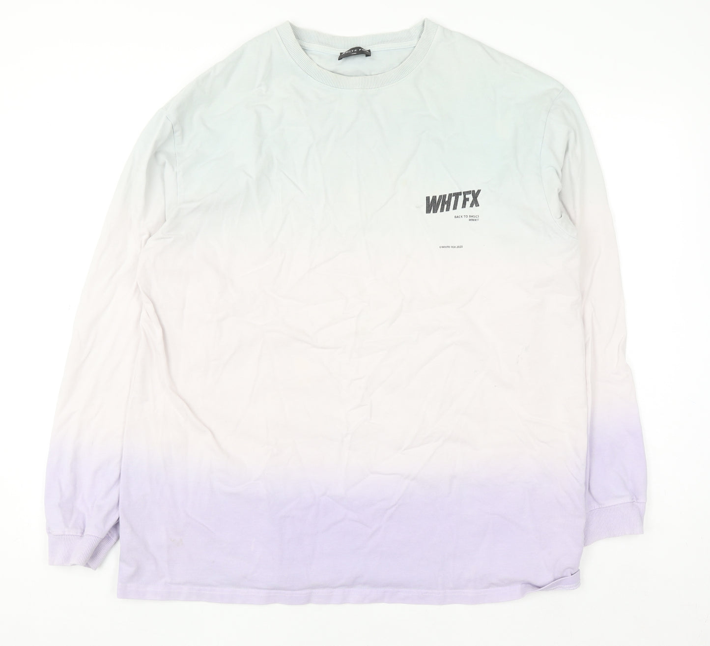 White Fox Women’s Purple Ombre Pullover Sweatshirt S/M