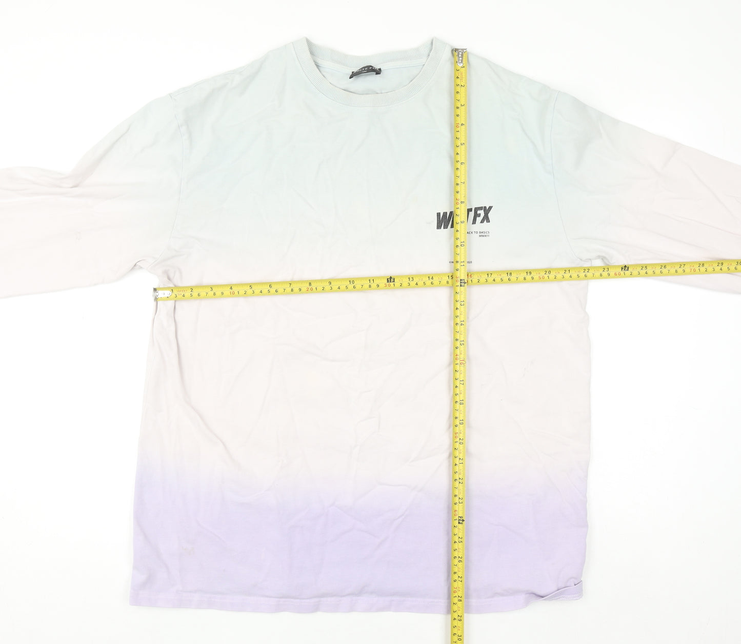 White Fox Women’s Purple Ombre Pullover Sweatshirt S/M