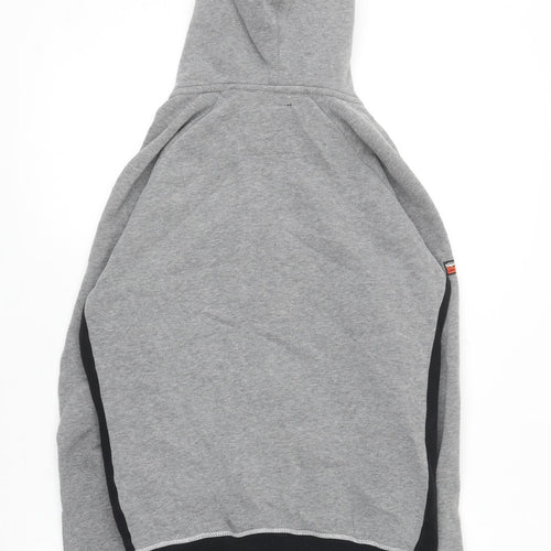 Superdry Men's Grey Full Zip Hoodie Size S Regular Fit Classic Style