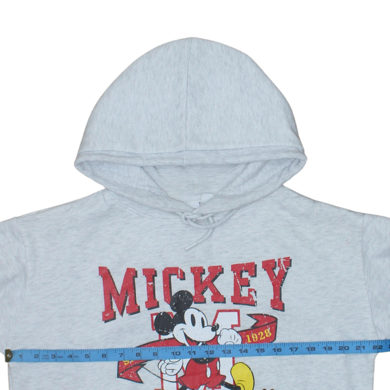 Disney Primark Women Grey Small Mickey Mouse Pullover Hoodie