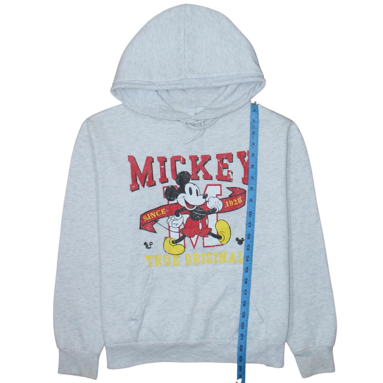 Disney Primark Women Grey Small Mickey Mouse Pullover Hoodie