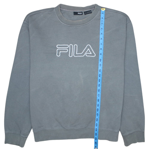 FILA Mens Grey XL Crew Neck Logo Pullover Sweatshirt