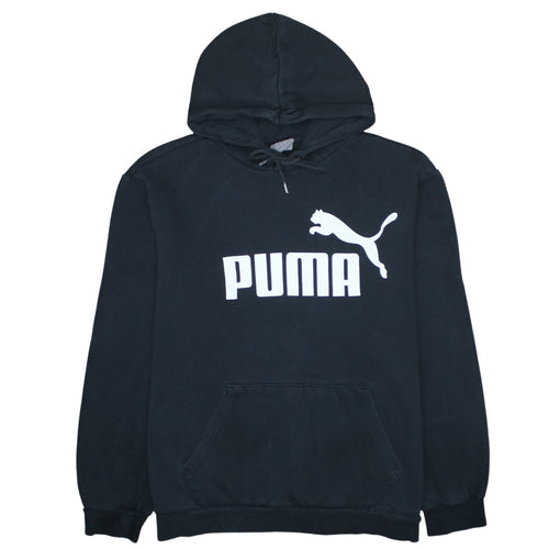 Puma Men's Black XL Pullover Hoodie Fleece Sweatshirt