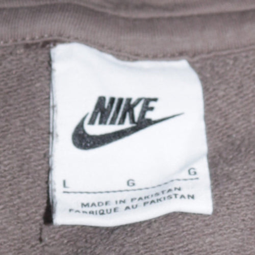 Nike Men's Grey Pullover Hoodie L Regular Fit All Seasons