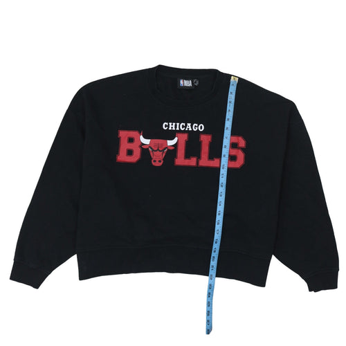 NBA Chicago Bulls Black Sweatshirt Women's XL 18/20 Crew Neck Pullover
