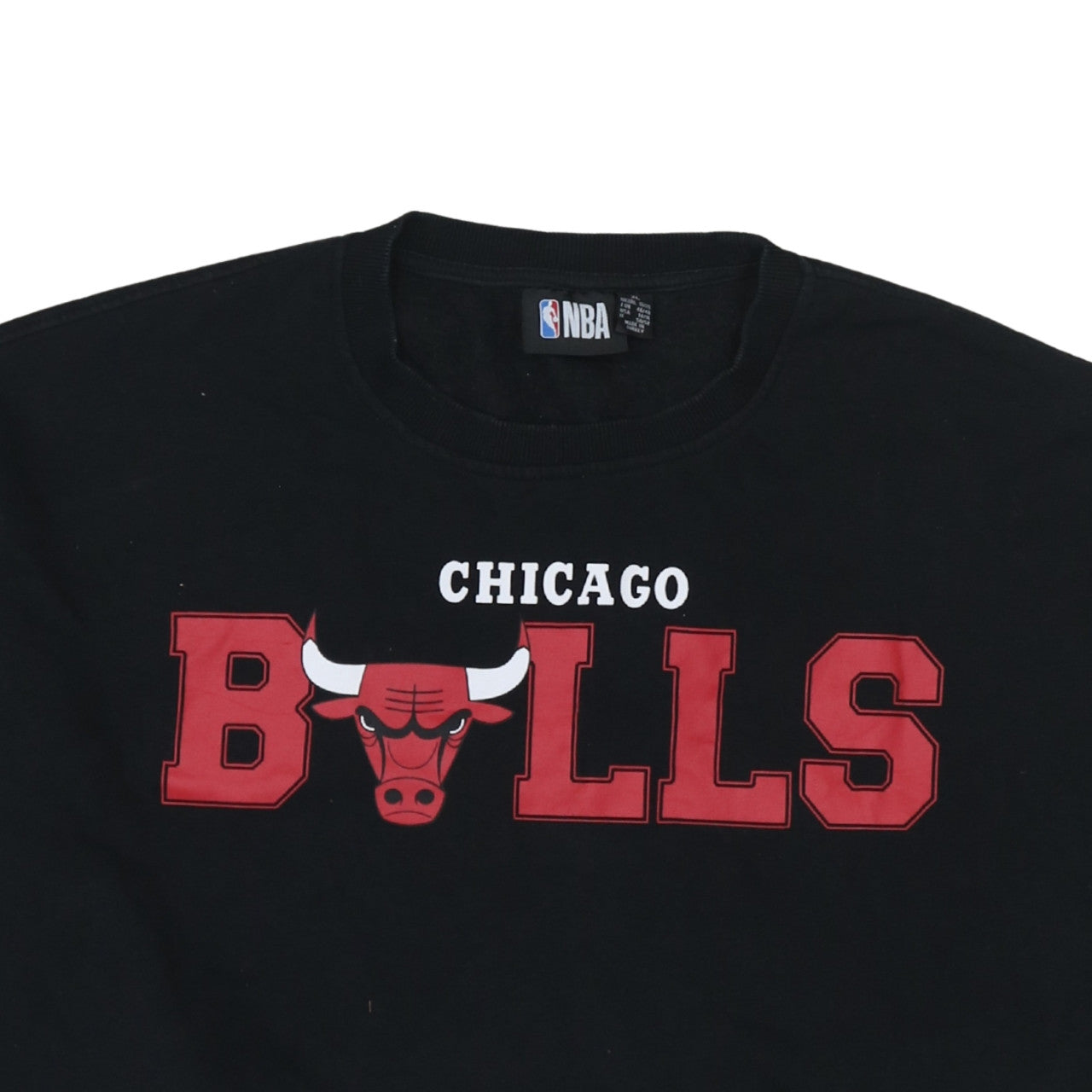 NBA Chicago Bulls Black Sweatshirt Women's XL 18/20 Crew Neck Pullover
