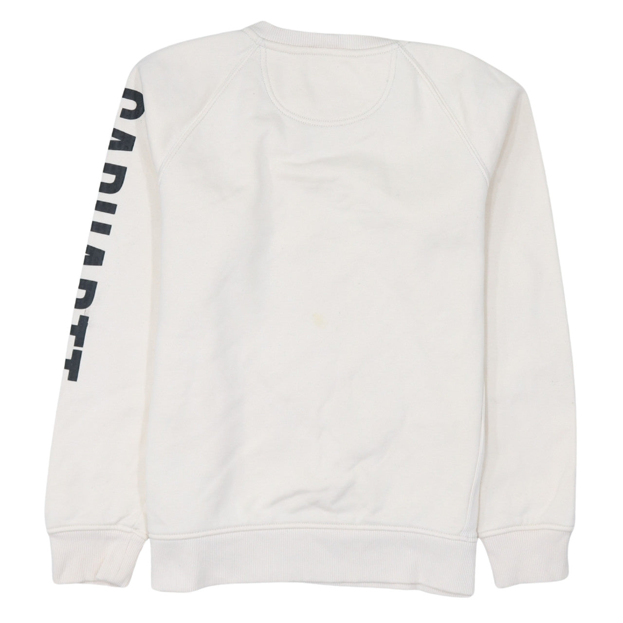 Carhartt Women's Ivory Relaxed Fit Logo Sweatshirt Size S