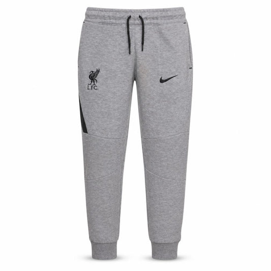 Front view of Nike boys’ grey lfc jogger sweatpants m 137-147cm football tapered fit