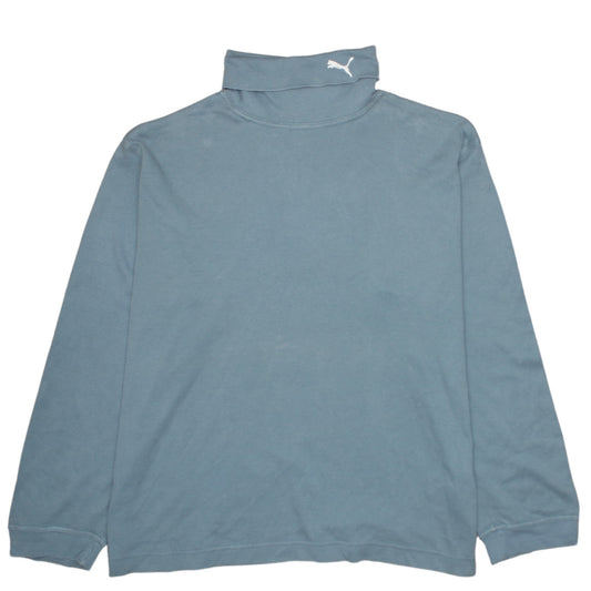 Puma Men’s Blue XL Roll Neck Pullover Sweatshirt